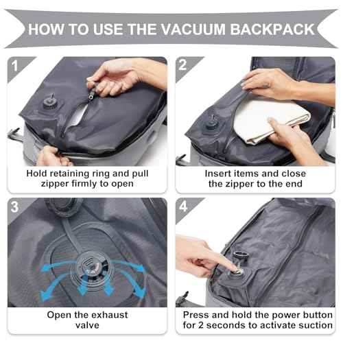 Vacuum Backpack Travel with Pump
