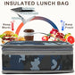 Small Insulated Lunch box Portable Soft Bag Mini Cooler Thermal Meal Tote Kit with Handle for Work & School