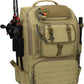 Fishing Backpack with Rod Holders,40L Large Water-resistant Fishing Tackle Bag with Cooler,Tackle Box Backpack