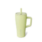 BrüMate Era 20 oz Tumbler with Handle and Straw | 100% Leakproof Insulated Tumbler with Lid and Straw | Made of Stainless Steel | Cup Holder Friendly Base | 20oz (Prickly Pear)