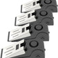 4 Packs Upgraded Door Stop Alarm Portable Wedge Door Stoppers Security Alarm 120db Entrance Alert Loud Door Stop Alarm for Travel Home Apartment or Dorm (4 Packs)