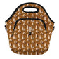 LunchTote Zippered Bag Insulated Neoprene Caddy (Material Ghoul / X-Large 6.5 Quart Lunch Tote)
