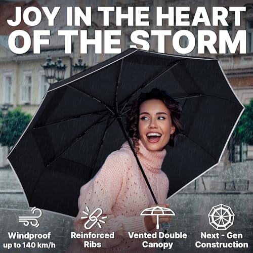 Compact Travel Umbrella for Rain