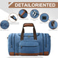 60L Canvas Duffle Bag for Travel Weekend Gym Overnight Carry