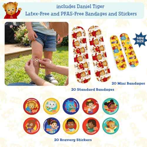 KeepGoing Daniel Tiger’s Travel First Aid Kit for Kids