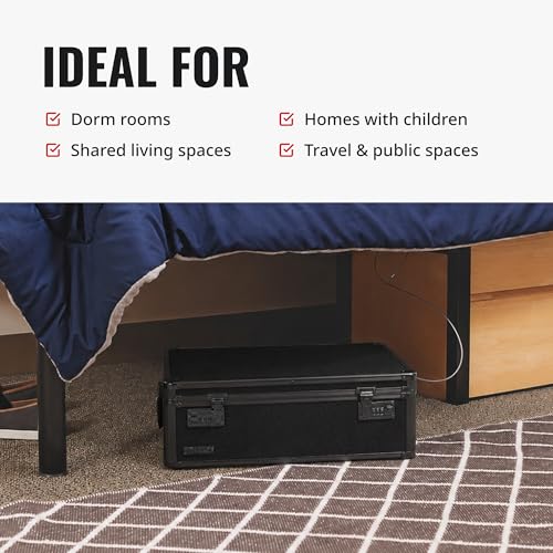Locking Storage Chest with Dual Combination Lock