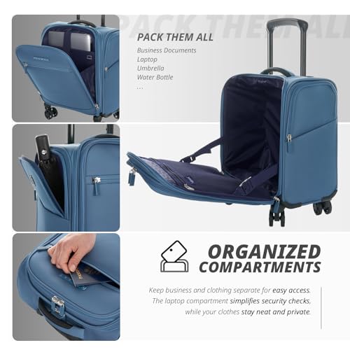 Underseat Carry On Luggage with Wheels