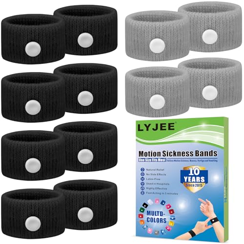 Motion Sickness Bracelets for Adults (6 Count)