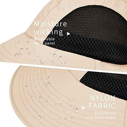 Sun Hat for Men Women with Neck Flap