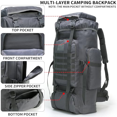 Hiking Backpack for Men 70L