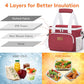 Medium Lunch Bag (White/Red / Medium(9L))