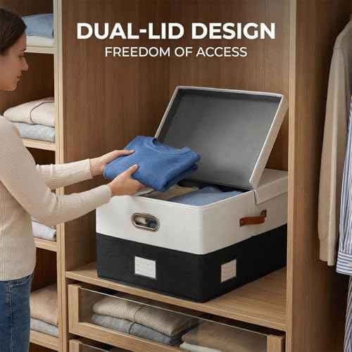 Storage Bins with Lids [3 (3 Count)