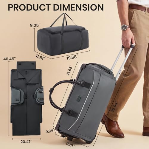 Carry On Rolling Garment Bag with Wheels