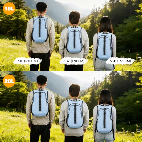15L Small Hiking Backpack for Women Men