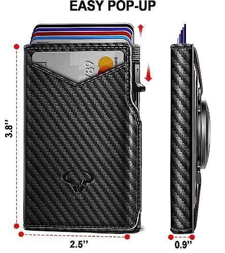 Men Airtag Leather Wallet Metal Case Money Clip