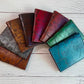 Handmade genuine Leather Wallet Map engrave