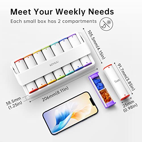 Weekly Pill Organizer 2 Times a Day