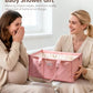 Pink Diaper Caddy Organizer