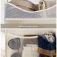 3 Shelf Hanging Closet Organizer with Half Compartment