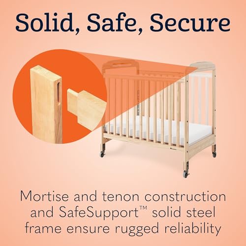 Serenity Compact Mirrorview Fixed Side Daycare Crib