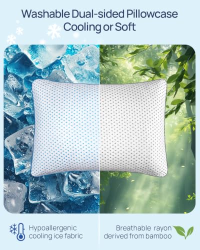 Adjustable Small Cooling Memory Foam Pillow for Travel