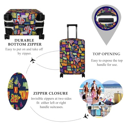 Travel Luggage Cover Suitcase Protector Fits 18