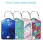 Luggage Tags Privacy Cover ID Label for Travel Bag Suitcase (2 Count)