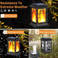 Solar Lantern Outdoor Flickering Flame Hanging Solar Lights (2 Count)
