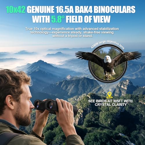 10x42 Binoculars with BAK4 Prism & FMC Coating