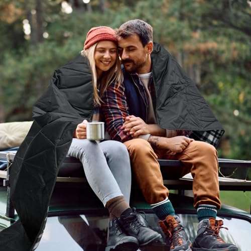 Large Waterproof Outdoor Blanket Thick Fleece 80" x 58"