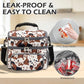 Double Layer Cooler Insulated Lunch Bag Adult Lunch Box Large Tote Bag for Men (Cow)