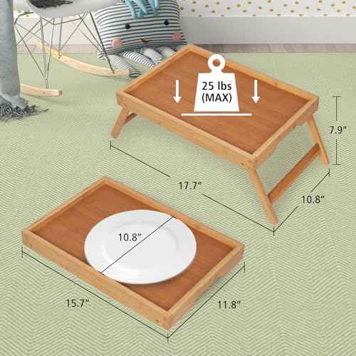 FSC 100% Bamboo Bed Trays (2 Count)