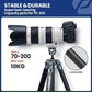 62" Video Camera Tripod with Fluid Head for Smooth Panning