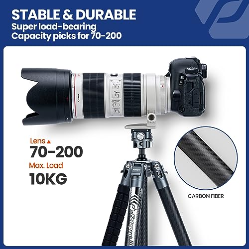 62" Video Camera Tripod with Fluid Head for Smooth Panning