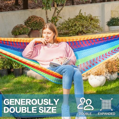 Double Hammock with Stand for Outside