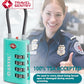 TSA Approved Luggage Locks with Search Alert Indicator (2 Count)