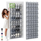 Over the Door Shoe Organizer with 40 Large Breathable Mesh Pockets