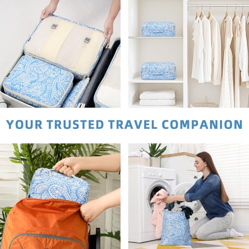 8 Set Packing Cubes Luggage Packing Organizers for Travel Accessories (8 Count)
