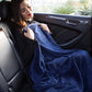 Premium Soft Long Travel Blanket Pillow Airplane