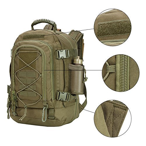 Large Tactical Backpack for Men Military Backpack with DIY System for Travel