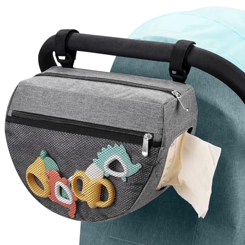 Insulated Side Sling Stroller Saddle Bag Organizer