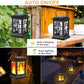 Solar Lantern Outdoor Flickering Flame Hanging Solar Lights (4 Count)