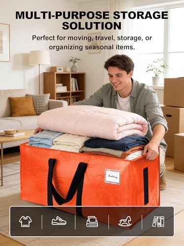 Supports 200lbs Heavy Duty Moving Bags (4 Count)
