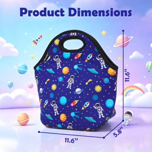 Neoprene kids Lunch box Insulated Soft Bag Mini Cooler Thermal Meal Tote Kit for Boys