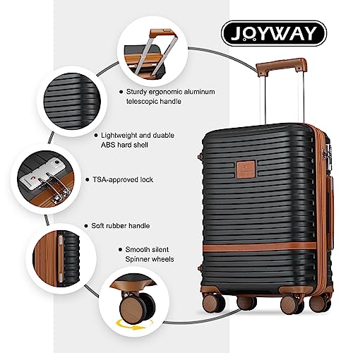 Luggage Set 3 Piece Suitcase Sets with Spinner Wheel (6 Count)