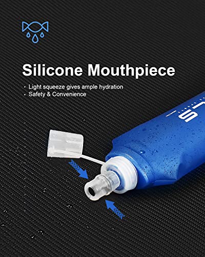 TPU Running Water Bottle with Straw for Hydration Vest Pack BPA