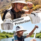 UPF 50+ Wide Brim Sun Hat with Neck Flap for Men Women UV Protection Bucket Hat for Fishing Gardening Hiking Beach Safari Vert Khaki