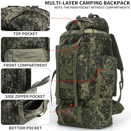 Hiking Backpack for Men 70L