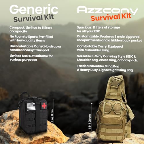 Emergency Survival Kit with First Aid Gears and Supplies (250 Count)