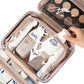 Travel Toiletry Bag for Women Hanging Organizer Makeup Case Pockets